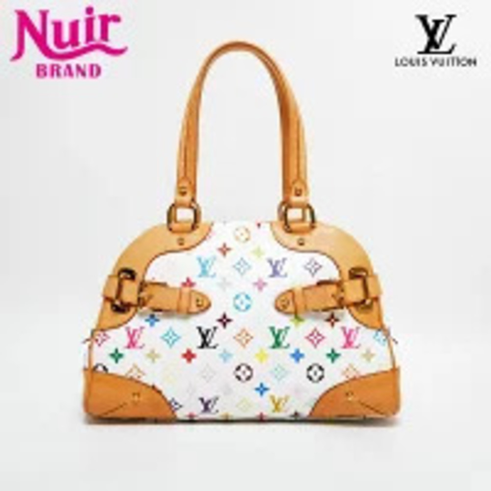 Louis Vuitton Takashi Murakami Multicolor Claudia Handbag White